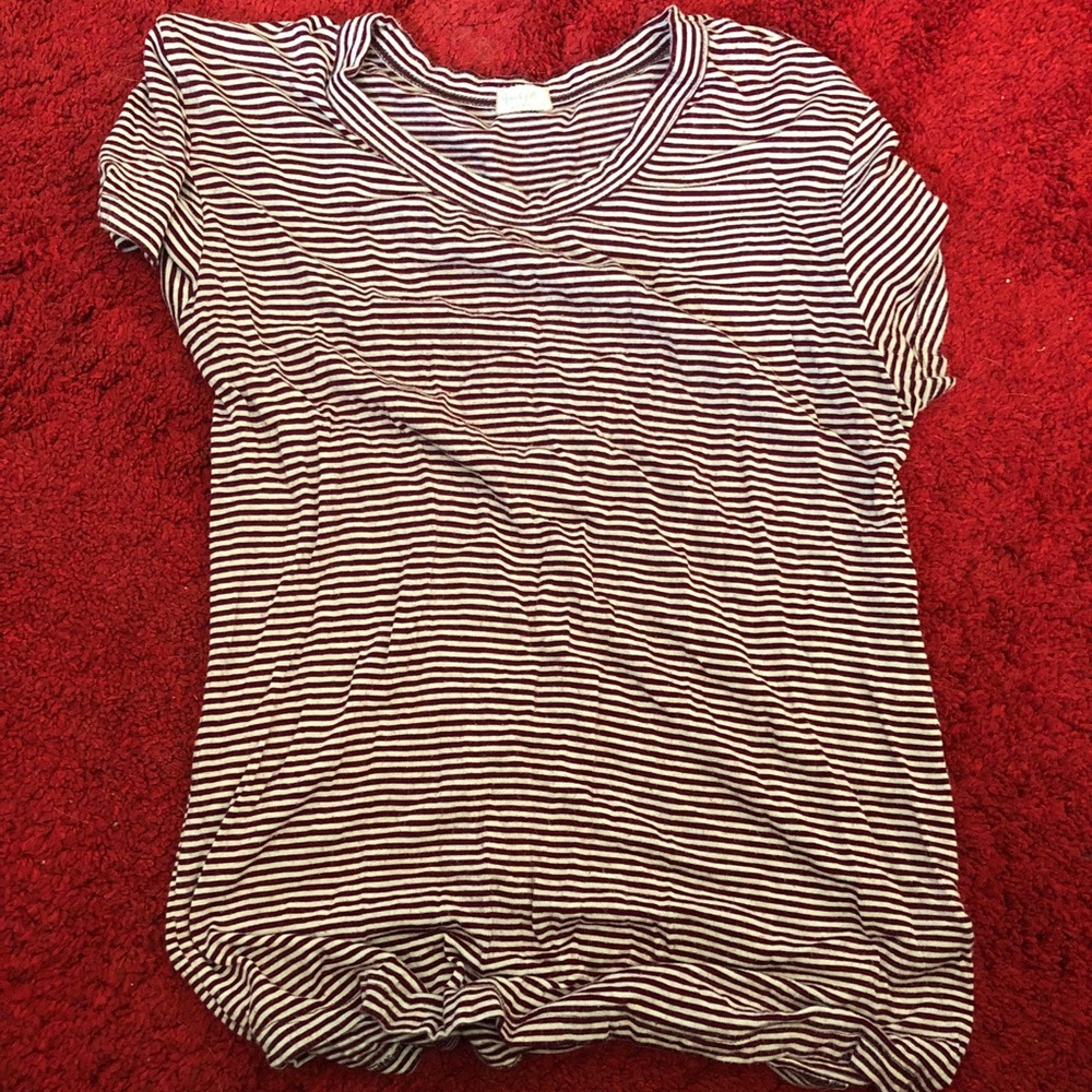 Red and White Striped Shirt